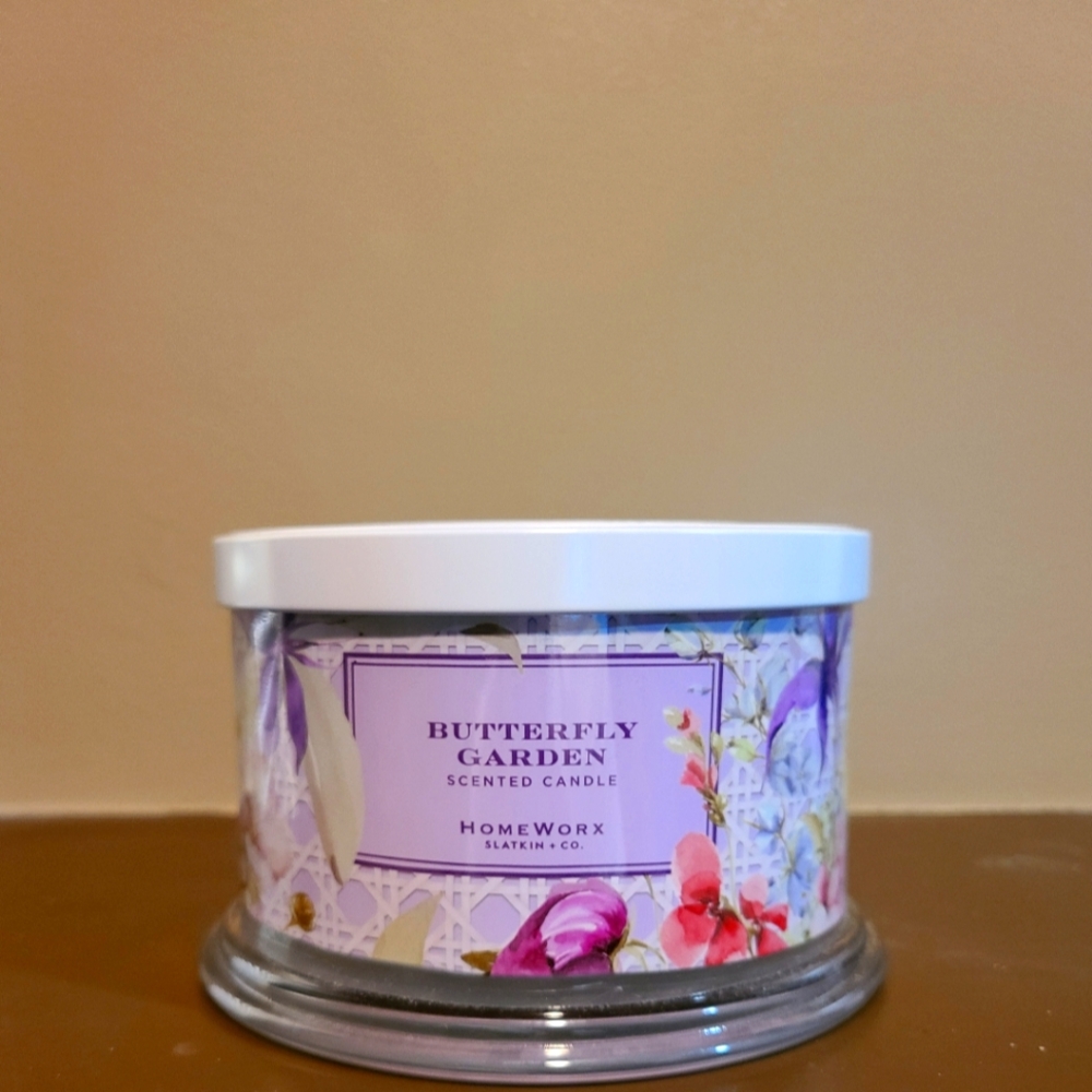 HomeWorx by Harry Slatkin Scented Candle Butterfly Garden 18oz 4 wick